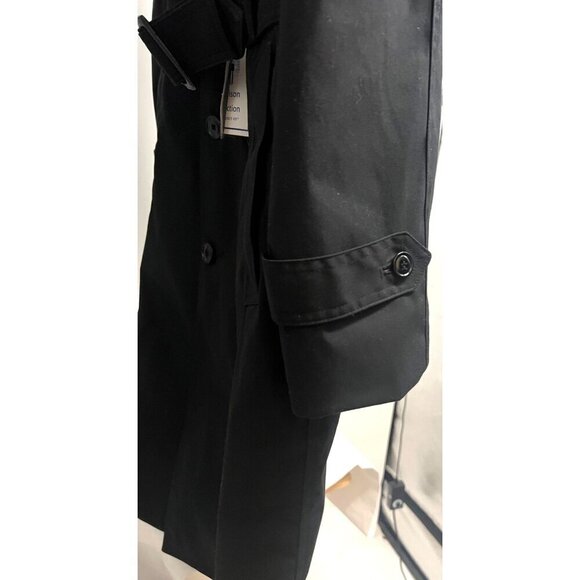 Garrison Collection DSCP Black Lined All Weather US Military Trench Coat Jacket - Picture 7 of 15